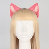 levne Doplňky pro úpravu vlasů-čelenka zvířecí ucho cosplay roztomilá simulace kočičí ucho živé vysílání vlasové doplňky styling kočičích uší (napařený chléb ve tvaru kočičího ucha) čelenka