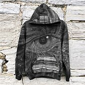 baratos Moletons masculinos com capuz-Homens Abstrato Estampas Abstratas Moletom Moletons Moletom com capuz Manga Longa Moletom com capuz Com Capuz Roupa de rua Impressão 3D Diário Esportes Preto Azul Marinha Imprimir Primavera &amp; Outono