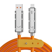 olcso Mobiltelefon-kábelek-1 csomag Többszörös töltőkábel 3,3 láb USB C - USB C / Lightning USB A - micro USB / USB C 6 A Töltőkábel Gyorstöltés Magas adatátvitel Tartós 4 az 1-ben Könnyű hordozhatóság Kompatibilitás Macbook