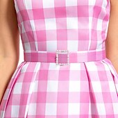 cheap Women&#039;s Costumes-Doll Dress Retro Vintage Classic &amp; Timeless 1950s Movie Cosplay for Women&#039;s Girls&#039; Kid&#039;s Adults&#039; Christmas Carnival Masquerade Bachelorette Party