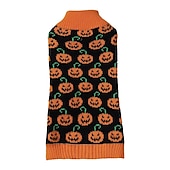 ieftine Pulovere-Câini Pisici Pulovere Jumper Misto Petrecere Iarnă Respirabil Απαλό Lavabil Comfortabil Halloween În aer liber Halloween Casul / Zilnic Îmbrăcăminte pentru câini for Bichon Frise Pomeran un Animalut