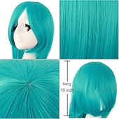cheap Party Wigs-40 100cm Anime Costume Long Straight Cosplay Wig Party Wig Carnival Cosplay Party Wigs