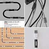 levne organizér kabelů-100/80/60/20ks kabel organizér klip přilnavý nabíječka spona stůl drát manažer kabel sluchátka linka kravaty usb držák klipy