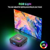 levne TV boxy-lemfo chytrý tv box hk1 rbox k8 android 13 8k android tv box rgb light 4gb 128gb rk3528 wifi6 duální wifi 2023 pk android 12 6k