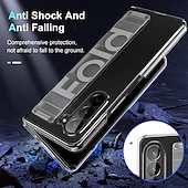 Χαμηλού Κόστους Samsung Θήκη-Θήκη Τηλεφώνου για Samsung Galaxy Z Fold 6 Z Fold 5 Z Fold 4 Z Fold 3 Πίσω Κάλυμμα Φορητό Πλαίσιο Στήριξης με Ρώσικα Πλεξίματα TPU Σιλικόνη