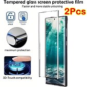 cheap Samsung Screen Protectors-2 pcs Screen Protector For Samsung Galaxy S24 Ultra Plus S23 S22 S21 S20 Ultra Plus FE S10 Note 20 Ultra 10 Plus Note10 Lite Tempered Glass 9H Hardness Anti Bubbles Anti-Fingerprint High Definition