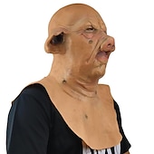 cheap Masks-Scary Pig Halloween Mask / Halloween Props Saw Funny Scary Costume Adults&#039; Men&#039;s / Women&#039;s Halloween / Carnival / Mardi Gras Easy Halloween Costumes Dress Up