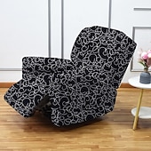 cheap Recliner Chair Cover-Stretch Recliner Covers Recliner Covers 1 Seater Armchair Couch Slipcover with Elastic Loop, Anti-cat Scratch Furniture Protector for Kids, Pets, Dogs, Cats