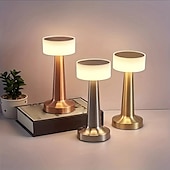 お買い得  テーブルランプ-タッチセンサー調光付きポータブル充電式LEDテーブルランプ、寝室、リビングルーム、オフィス、大学寮バーパーティーディナー、レストランの装飾に最適