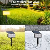 tanie Kinkiety zewnętrzne-kolorowa rgb lampa solarna do trawnika lampa do wstawiania i projekcji na zewnątrz jasny dziedziniec oświetlenie krajobrazu drzewa i reflektory punktowe