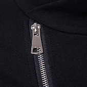 billige cardigangenser for menn-Herre Cardigan Genser Riflet Strikke Normal Strikket عادي Opprett krage Oppvarminger Moderne Moderne Dagligdagstøy Ut på byen Klær Høst Vinter Svart S M L
