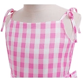 preiswerte Kostüme für Mädchen-Puppe Kleid Cosplay Kostüm Maskerade Retro Vintage Knallpink for Mädchen Kinder Kindertag Maskerade Buchwoche