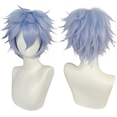 olcso Party Parókák-rövid fekete férfi cosplay paróka karneváli karácsonyi jelmez partira