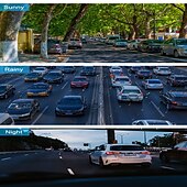 abordables DVR pour voiture-k18 4g wifi car dash cam dvr with 2.0 lcd screen gps camera recorder 1080p dual lens avant et arrière wdr with gps dash cam