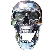cheap Halloween Outdoor Decor-Halloween Motorcycle Headlight Decorations Motorcycle Skeleton Headlight Pendant Durable Retro Motorcycle Headlight for Motorcycle Decorations