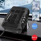 billige biloppvarmingsutstyr-2 i 1 bilvarmer 12v/24v elektrisk kjøling varmevifte bærbar elektrisk tørketrommel frontrute demister defroster vifte bilpynt