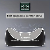 cheap Car Headrests&amp;Waist Cushions-Car Seat Headrest Back Support Pad Soft Memory Cotton Neck Pillow Car Interior Accessories Universal Lumbar Cushion