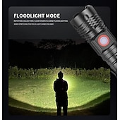 お買い得  戦術的な懐中電灯-強力な LED 懐中電灯ハイパワー 18650 usb 充電式ズーム釣りランタン 5 モード防水自転車ライト戦術的なトーチ