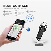 economico Cuffie TWS wireless-Auricolare Bluetooth V5.0 Cuffie Wireless Handsfree con Microfono 24 Ore Cuffie da Guida 60 Giorni di Standby per iPhone Android Samsung Laptop Autista