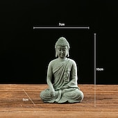 levne Sochy-socha buddhy - ideální pro zenovou zahradu, rybí akvárium, jógu, bonsaje a další - duchovní dekorace feng shui a ozdoby čajovníku pro štěstí
