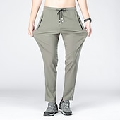 abordables Pantalones y shorts-Hombre Pantalones para senderismo Pantalones impermeables de senderismo Verano Al aire libre Ajuste regular Transpirable Secado rápido Eslático Cómodo Prendas de abajo Correa Cintura elástica Negro