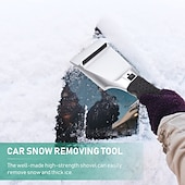 お買い得  車用クリーニング用品-加熱された車の冬フロントガラス電気雪とノンスクラッチアイススクレーパー12ボルト氷を溶かすための加熱された雪スクレーパー