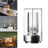 economico Lampade da tavolo-Lampada da tavolo a led senza fili Lampada da scrivania in metallo da bar retrò Ricaricabile Touch Dimmer Luce notturna Ristorante Camera da letto Arredamento per la casa all&#039;aperto