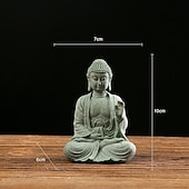 levne Sochy-socha buddhy - ideální pro zenovou zahradu, rybí akvárium, jógu, bonsaje a další - duchovní dekorace feng shui a ozdoby čajovníku pro štěstí