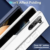 Χαμηλού Κόστους Samsung Θήκη-Θήκη Τηλεφώνου για Samsung Galaxy Z Fold 6 Z Fold 5 Z Fold 4 Z Fold 3 Πίσω Κάλυμμα Φορητό Πλαίσιο Στήριξης με Ρώσικα Πλεξίματα TPU Σιλικόνη