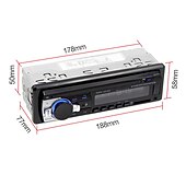 preiswerte Bluetooth Auto Kit/Freisprechanlage-Neues 12-V-Bluetooth-Autoradio, FM-Radio, MP3-Audio-Player, 5-V-Ladegerät und USB &amp;amp;sd/aux/ape/flac autoelektronik-subwoofer im armaturenbrett 1