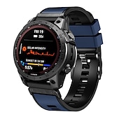Недорогие Ремешки для часов Garmin-Ремешок для часов для Garmin Fenix 7 7X 6 6X Pro Epix Pro 47mm 51mm Instinct 2X Approach S70 47mm S62 S60 Forerunner 955 945 Epix Marq Descent Quatix 22mm 26mm силиконовый Замена Ремень 22mm 26mm