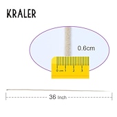 cheap Crochet Hair-36 Blonde Dreadlocks Extension Soft Handmade Synthetic Crochet Hair Super Long 0.6cm Dread Extensions Reggae Style for Women
