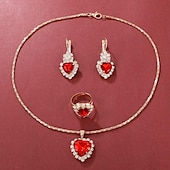 abordables Relojes de Cuarzo-5 unids/set de relojes para mujer, reloj de pulsera de cuero para mujer, reloj de pulsera simple e informal a la moda para mujer y regalo de joyería