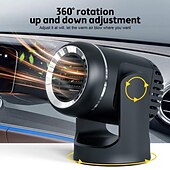 זול ציוד חימום לרכב-מחמם רכב 130w מפשיר שמשות ניידות מחמם 12v מסיר ערפל ומפשיר שמשות