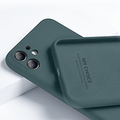 levne Pouzdra pro iPhone-telefon Carcasă Pro iPhone 15 Pro Max Plus iPhone 14 13 12 11 Pro Max Plus X XR XS Zadní kryt Pouzdro z tekutého silikonu Nárazuvzdorné Pevná barva Silikonový gel Silikon