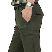 economico Pantaloni cargo-Per uomo Pantaloni Cargo Pantaloni da Combattimento Tasca Semplice Comodità Morbido Quotidiano All'aperto Uscire Moda Casual Nero Verde militare