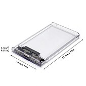 halpa Tietokoneen oheislaitteet-kovalevy kotelo 2.5 usb 3.0 sata kotelo läpinäkyvä ulkoinen caddy hdd ssd