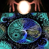 Недорогие Скатерти-Скатерть Таро для игры, алтарная ткань, колдовство, астрологический декор, блокнот для карт оракула, коврик для таро, декор ведьмака, сувениры для вечеринок, декор для подарков на вечеринку,