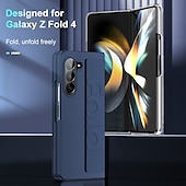 Χαμηλού Κόστους Samsung Θήκη-Θήκη Τηλεφώνου για Samsung Galaxy Z Fold 6 Z Fold 5 Z Fold 4 Z Fold 3 Πίσω Κάλυμμα Φορητό Πλαίσιο Στήριξης με Ρώσικα Πλεξίματα TPU Σιλικόνη