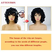 halpa Synteettiset trendikkäät peruukit-Synteettiset peruukit Kihara Otsatukalla Koneella valmistettu Peruukki Vaaleahiuksisuus Vaaleanpunainen Varjo Lyhyt A1 A4 A5 A6 A8 Synteettiset hiukset Naisten Pehmeä Muoti Helppo kantaa