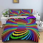 voordelige Dekbedovertreksets-3d beddengoed vortex print print dekbedovertrek beddengoed sets dekbedovertrek met 1 print print dekbedovertrek of sprei, 2 kussenslopen voor dubbel/queen/king