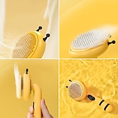 お買い得  犬用グルーミング用品-小さな蜂ペット針コーム猫コームワンボタンヘアコームツールペットコーム