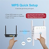 זול ראוטרים אלחוטיים-5GHz wifi repeater אלחוטי wifi extender 1200mbps wi-fi מגבר 802.11n מגבר אות wifi לטווח ארוך 2.4g wifi repiter