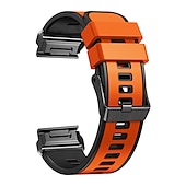 Недорогие Ремешки для часов Garmin-Ремешок для часов для Garmin Fenix 7 7X 6 6X Pro Epix Pro 47mm 51mm Instinct 2X Approach S70 47mm S62 S60 Forerunner 955 945 Epix Marq Descent Quatix 22mm 26mm силиконовый Замена Ремень 22mm 26mm