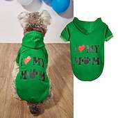 abordables Sweats à capuche-Chien Chat Pulls à capuche Mode Fête Hiver Respirant Doux Lavable Confortable Noël Extérieur Décontracté Quotidien Vêtements pour Chiens for Bichon Frisé Spitz Nain Bébé Animal Papillon Petit