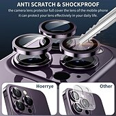 olcso iPhone-képernyővédők-1 készlet Kamera lencsevédő Kompatibilitás Apple iPhone 16 iPhone 15 Pro Max Plus iPhone 15 Pro Max Plus 14 13 12 11 Edzett üveg 9H erősség Anti Bubbles Anti-ujjlenyomat Nagyfelbontású (HD