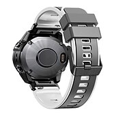 Недорогие Ремешки для часов Garmin-Ремешок для часов для Garmin Fenix 7 7X 6 6X Pro Epix Pro 47mm 51mm Instinct 2X Approach S70 47mm S62 S60 Forerunner 955 945 Epix Marq Descent Quatix 22mm 26mm силиконовый Замена Ремень 22mm 26mm