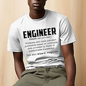 economico Magliette grafiche da uomo-Per uomo Lettera Stampe Grafiche Maglietta Maglietta grafica Cotone Manica Corta Grafico Camicia Nero Bianco Verde scuro Maglietta comoda All&#039;aperto Streetwear Abbigliamento di stilista