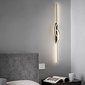 baratos Iluminação de Parede LED-lightinthebox led interior luz de parede forro desin 60cm curva interior moderno simples lâmpada de parede led acrílico lâmpada de parede é aplicável ao quarto sala de estar banheiro corredor branco