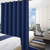 お買い得  ブラックアウトカーテン-遮光カーテン ドレープ ファームハウス ハトメ/アイレット カーテンパネル リビングルーム ベッドルーム 引き戸カーテン キッチン バルコニー 窓 トリートメント 断熱